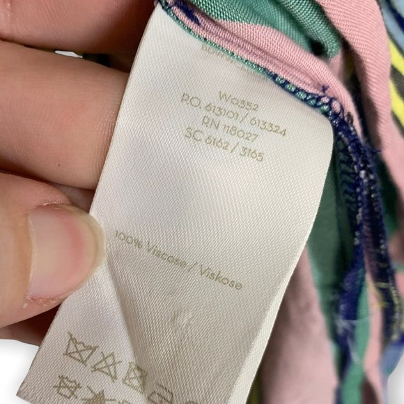 Boden Katina Striped Multicolor Maxi Button Up Shirt Dress Size 4P - Picture 6 of 14